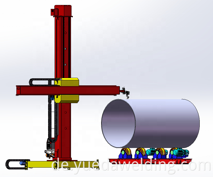 SPS-Steuerung Rotary-Säulen-Auslegerschweißen Manipulator-Schweißsäule und Boom mit Roboterarm